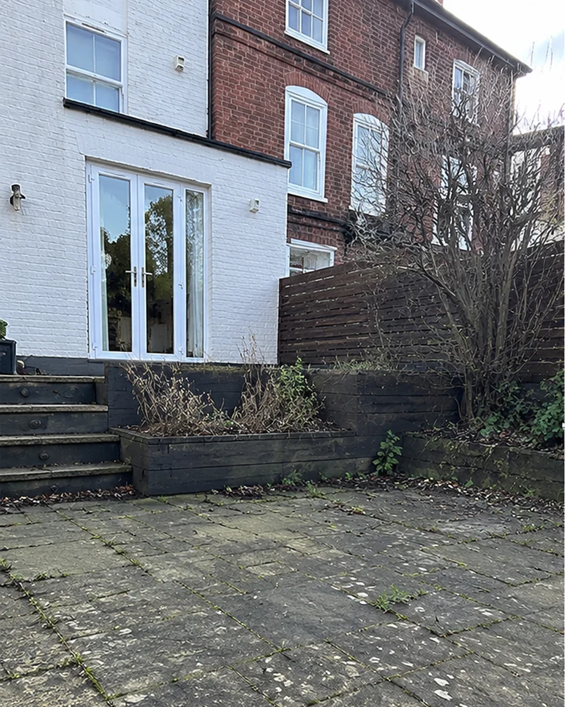 Patio & Garden Upgrade before